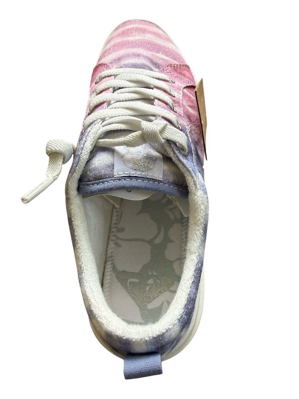 Roxy Tie-Dye Sheilahh Low-Top Platform Sneakers - Pink & Purple - Picture 5 of 6